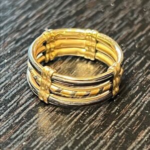 Antique Victorian 14k Gold Elephant Hair Yanai Mudi Good Luck Talisman Ring